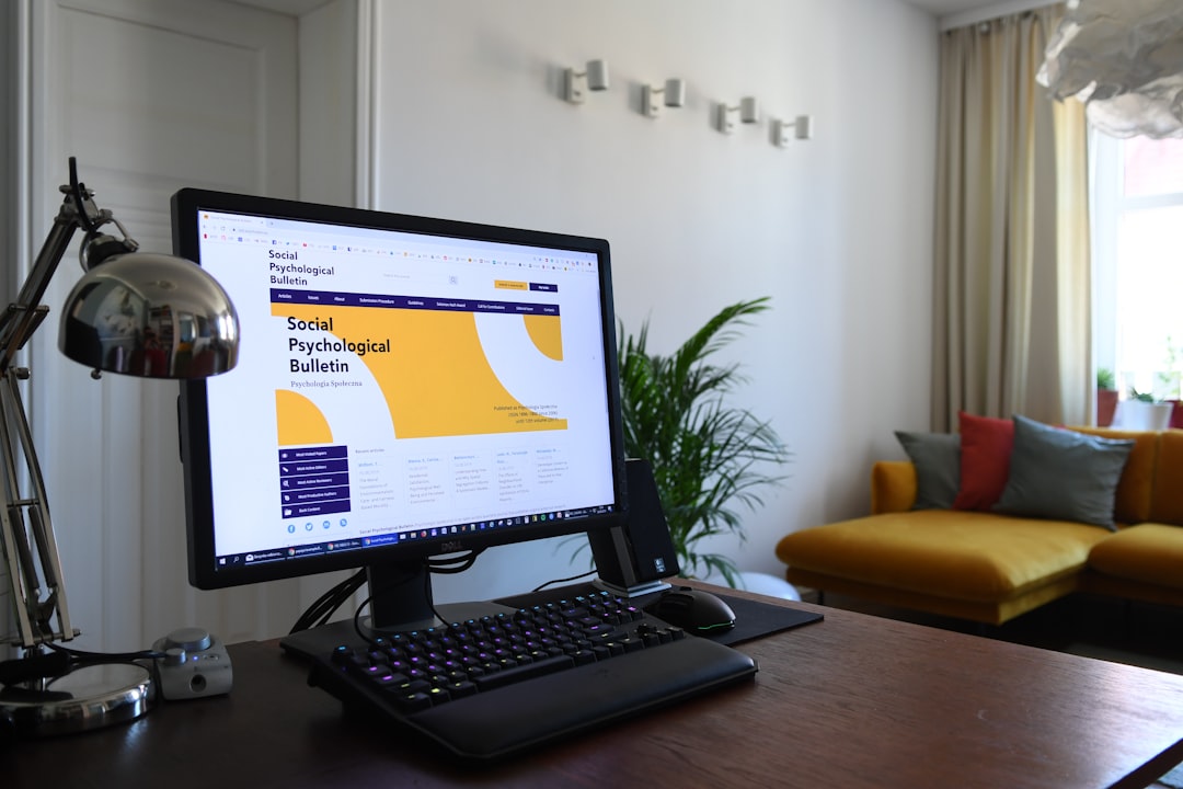 SPB website displayed on the desktop computer